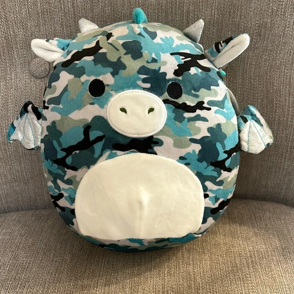 Squishmallows Dragon Keanu Camo, size 8” NWT - Picture 11 of 11